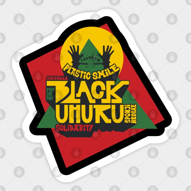 Harmony Echoes: Celebrating the Legacy of Black Uhuru Sticker by Boogosh